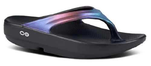 OOFOS OOlala Luxe Thong Midnight Spectre