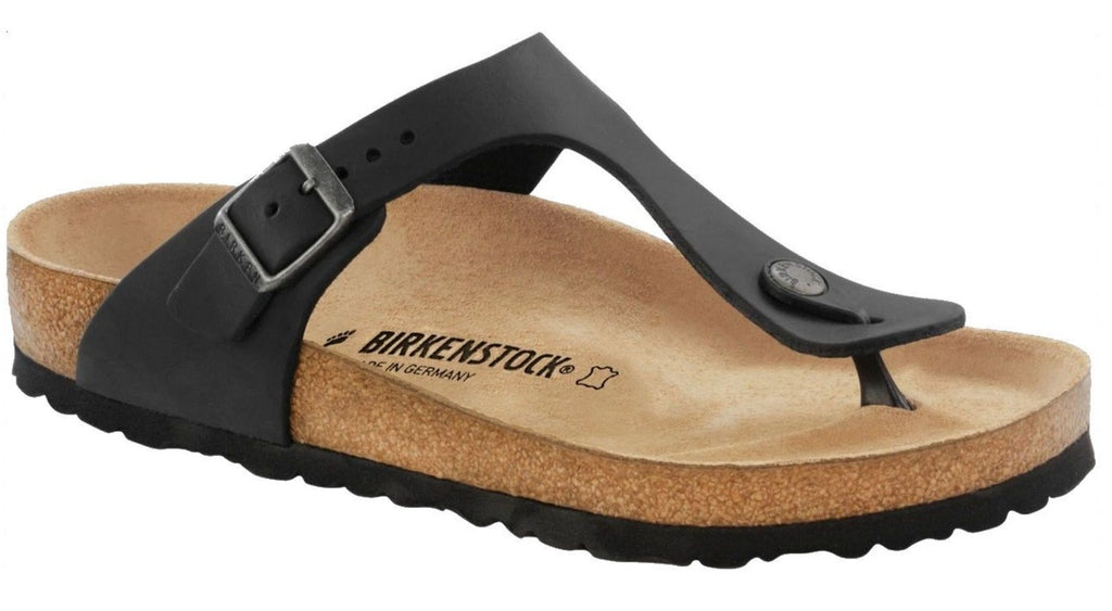 Gizeh Black Leather | Birkenstock | European Shoe Shop, Winnipeg