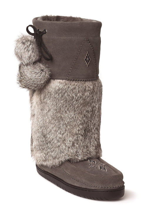 Manitobah Mukluks Snowy Owl Charcoal