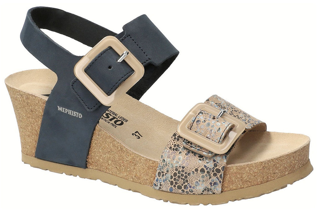 Mephisto Women's Lissia Wedge Sandals- Navy/Mistic main image 0