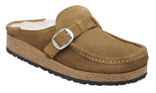 Birkenstock Buckley Shearling Suede Tea