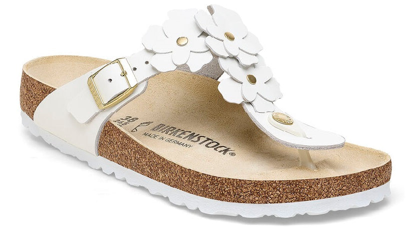 Gizeh Flower White Birkenstock European Shoe Shop, Winnipeg