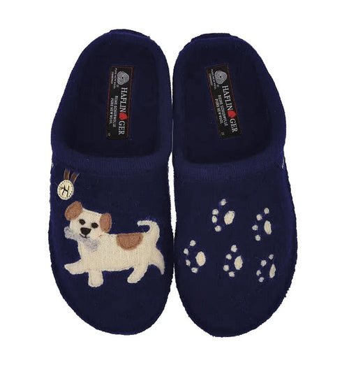 Haflinger Flair Fido Slipper Navy
