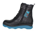 Wolky Akita Leather Black-Petrol
