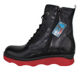 Wolky Akita Leather Black-Red