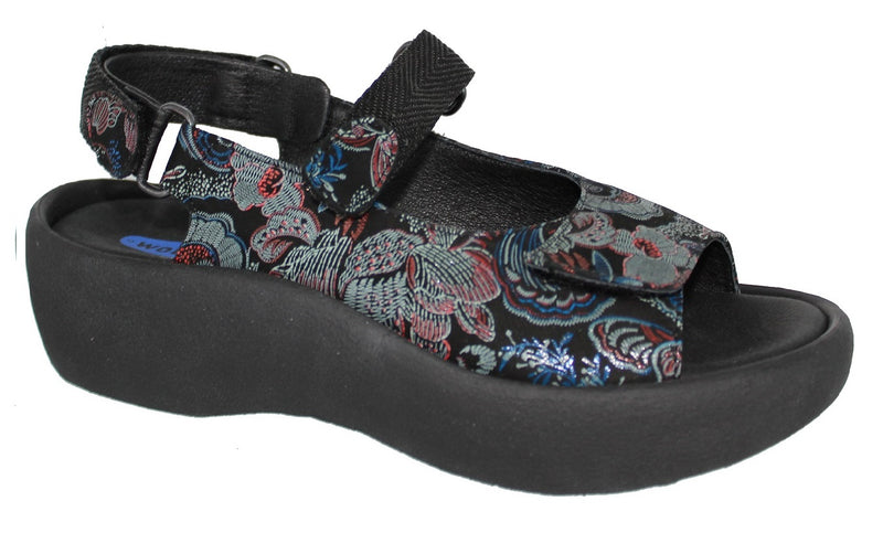 Wolky Jewel Congo Suede Black-Blue