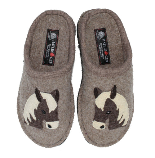 Haflinger Flair Poni Slipper Tan