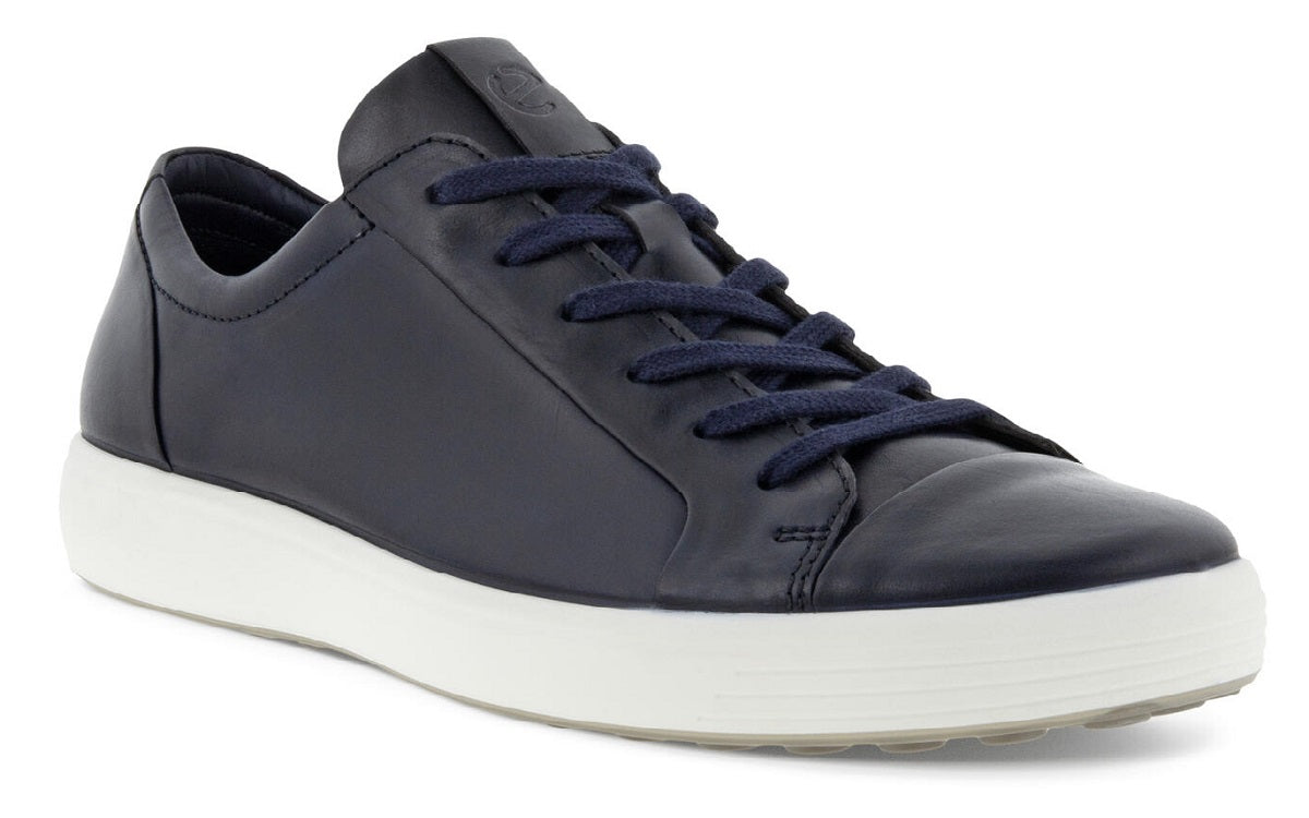 Men's Soft Sneaker Navy Ecco European Shoe Shop, Winnipeg