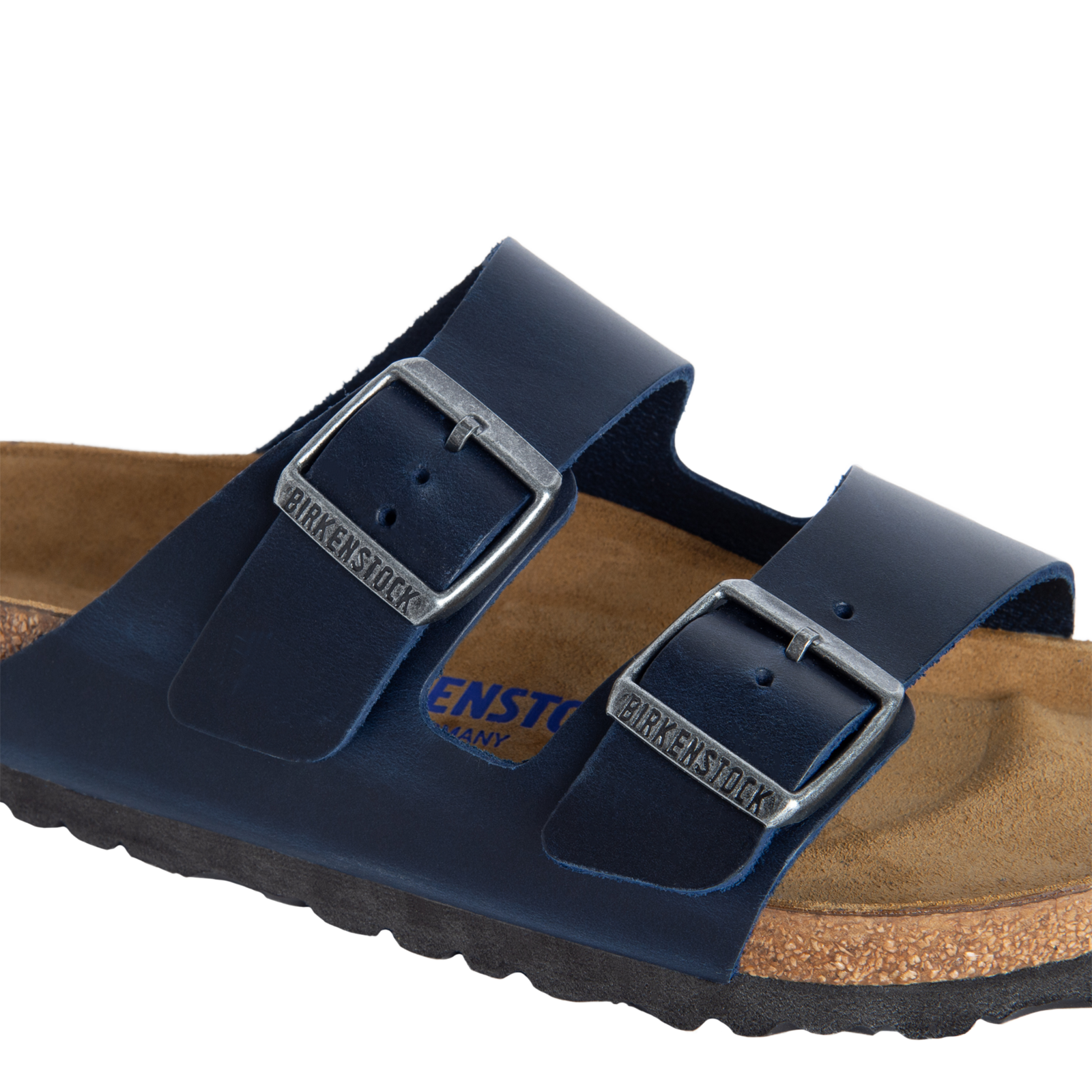 Birkenstock Arizona Soft Footbed Blue Oiled Leather