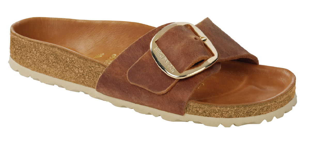 Madrid Big Buckle Cognac Birkenstock European Shoe Shop Winnipeg