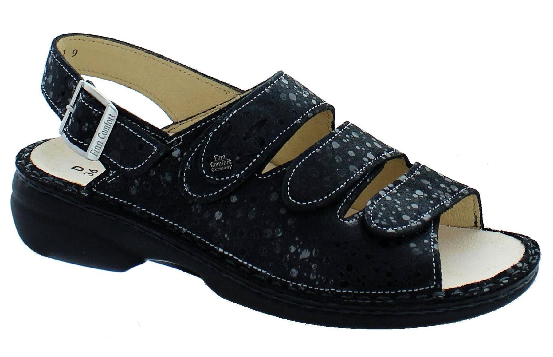 Finn Comfort Adult Saloniki nero, Blu, 36 EU Finn Comfort Adult Saloniki nero, Blu, 36 EU