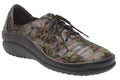 Naot Kumara Dark Floral/Shiny Black Leather