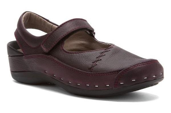 Wolky Strap Cloggy Bordeaux