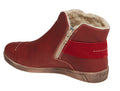 Cloud Aline Wool-Lined Ankle Boot Red