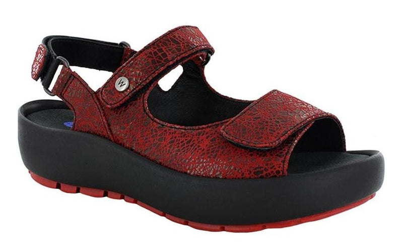 wolky rio sandal red